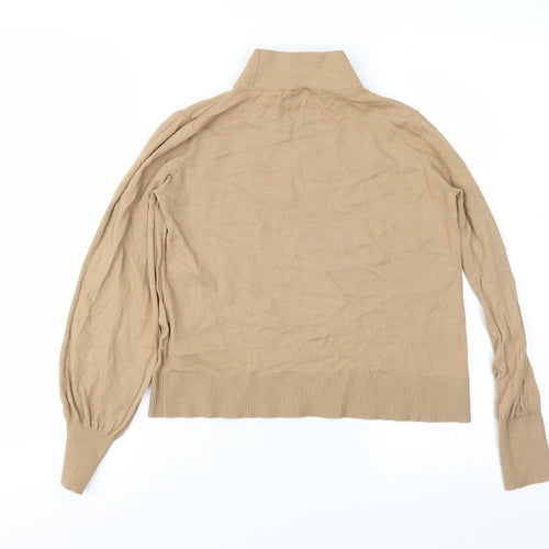Topshop Womens Brown  Knit Pullover Jumper Size 8