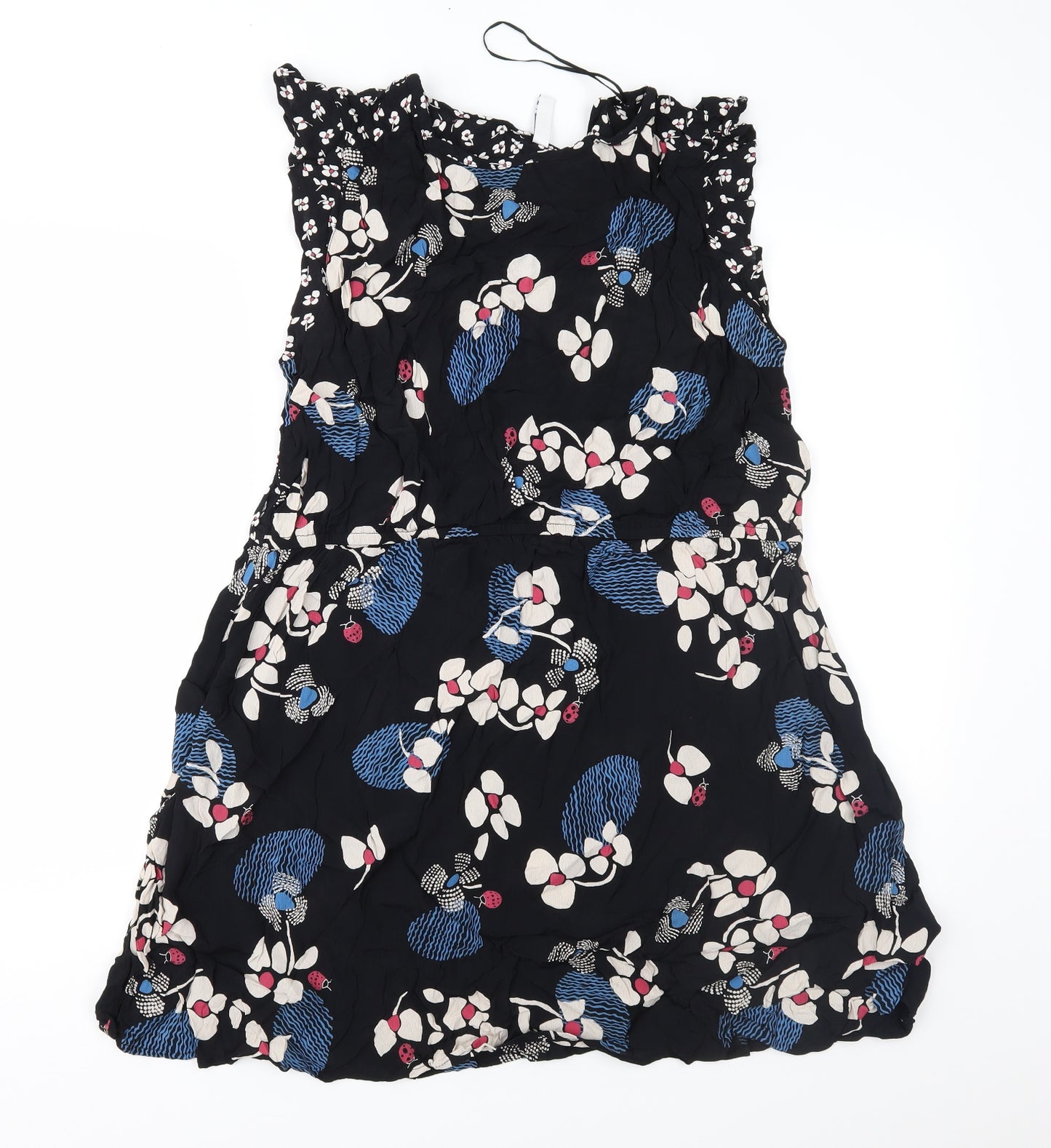 Henry Holland Womens Black Floral  Fit & Flare  Size 20