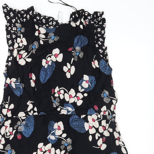 Henry Holland Womens Black Floral  Fit & Flare  Size 20
