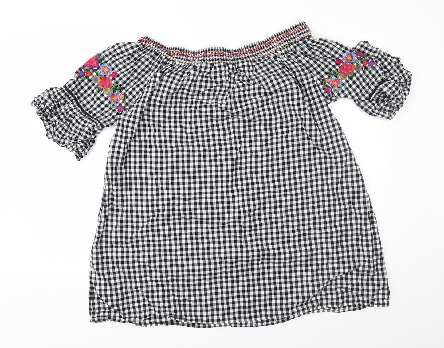 Papaya Womens Black Check  A-Line  Size 20