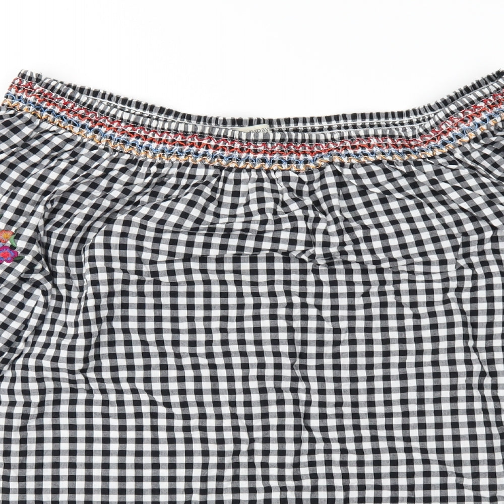 Papaya Womens Black Check  A-Line  Size 20
