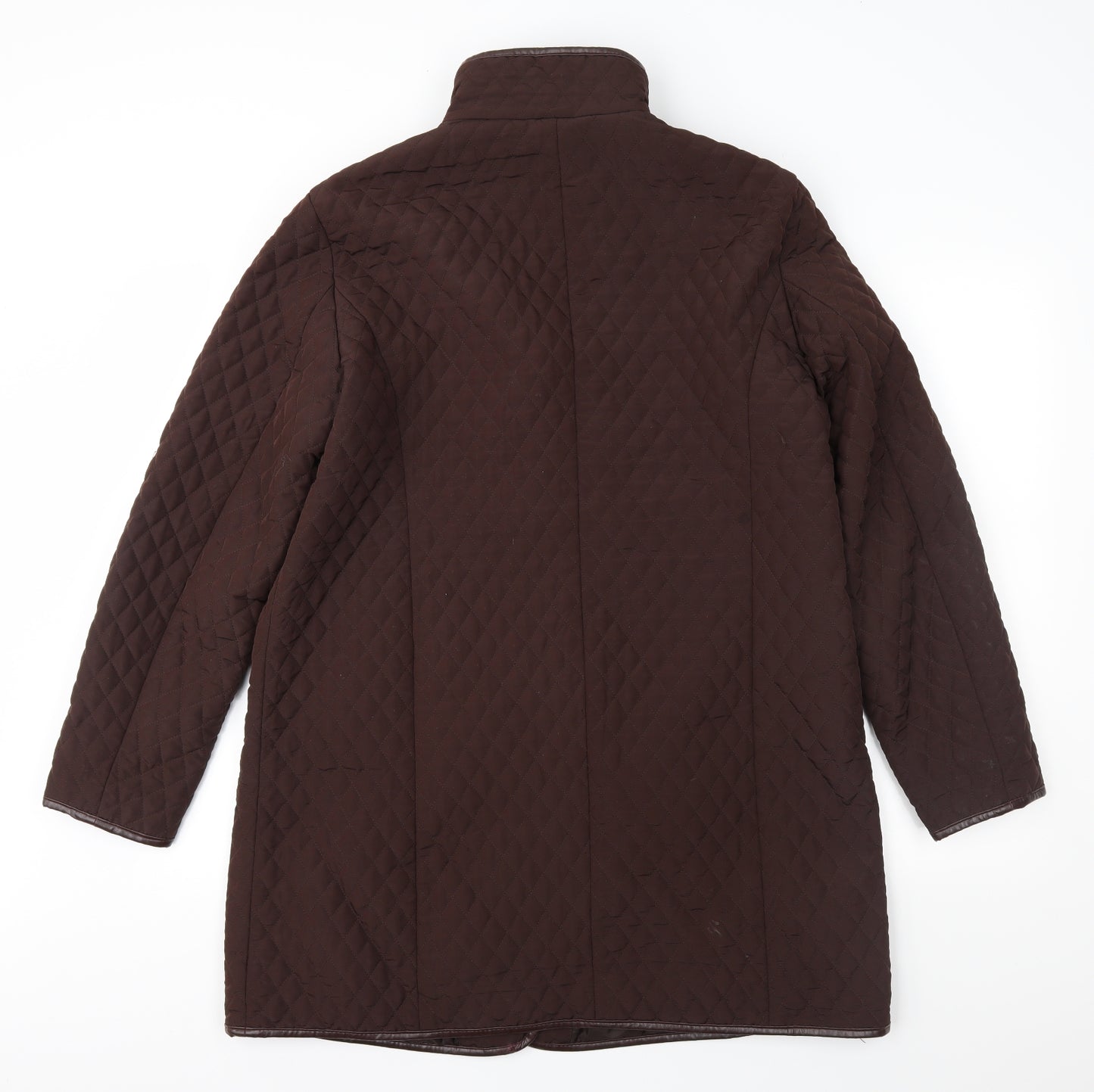 Y.B.C Womens Brown   Overcoat Coat Size L