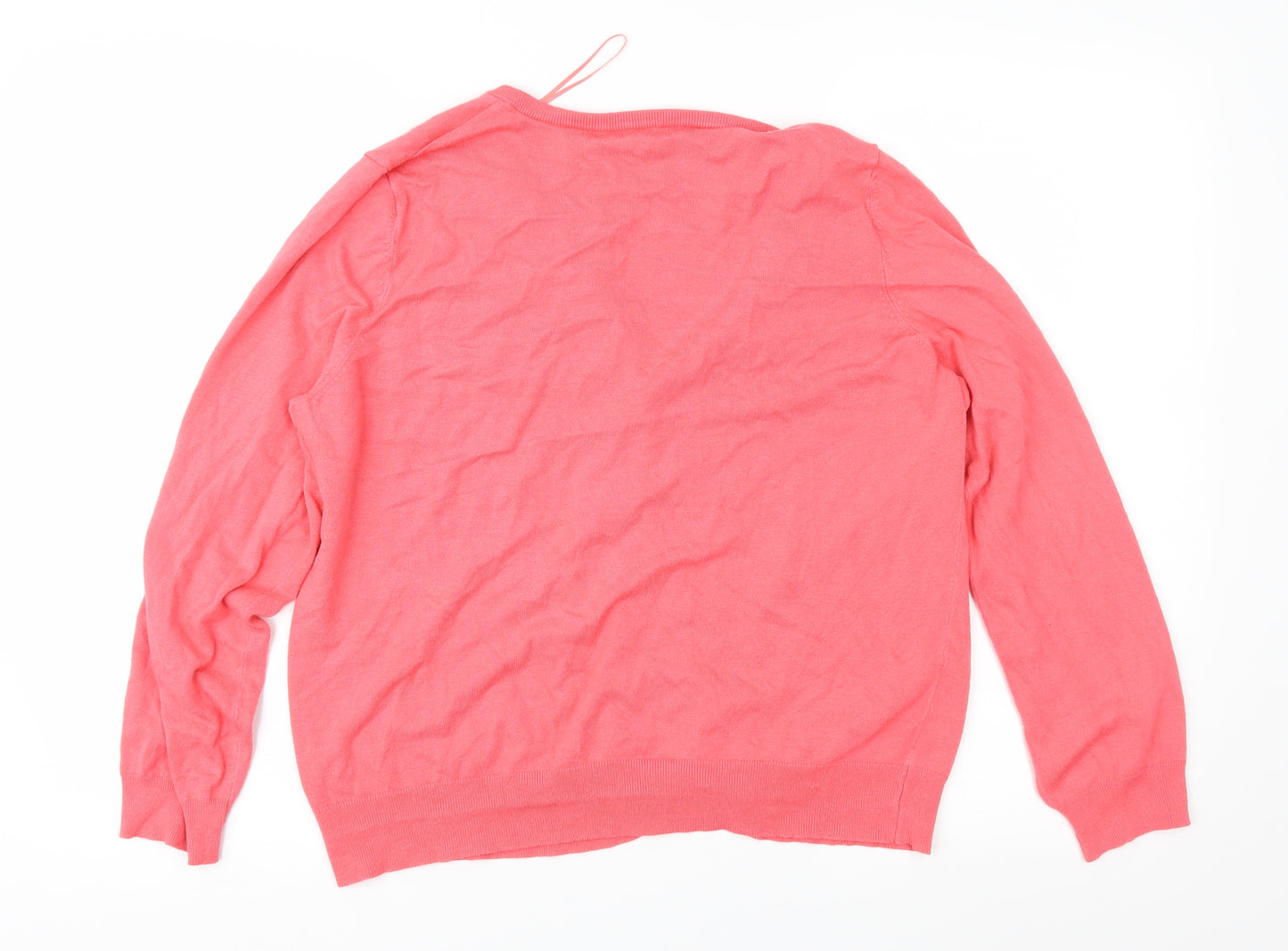 George Womens Pink  Knit Cardigan Jumper Size 18