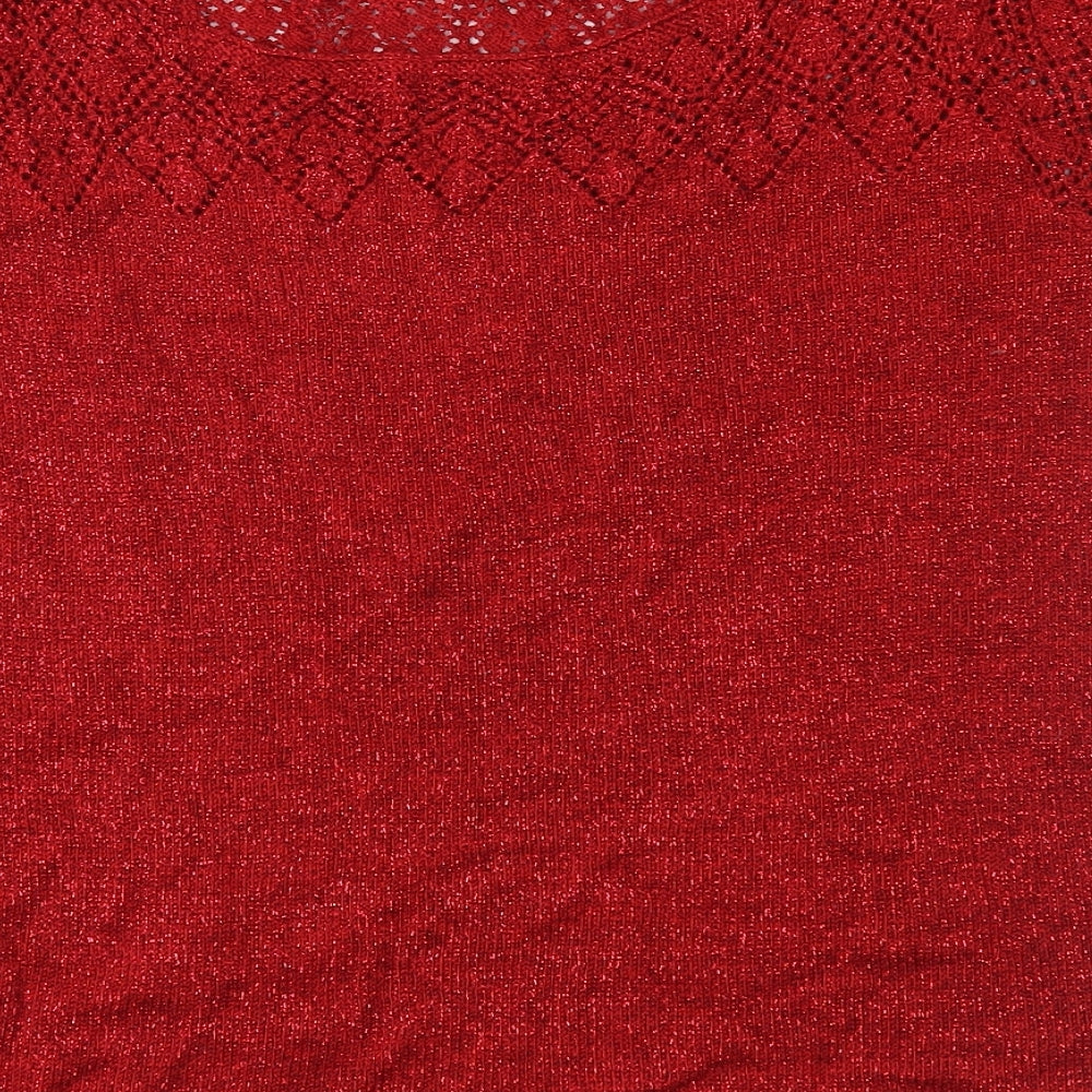 Berkertex Womens Red  Knit Pullover Jumper Size 14