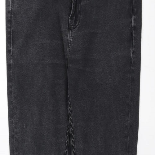 Topman Womens Grey  Denim Skinny Jeans Size 34 in L29 in - distressed