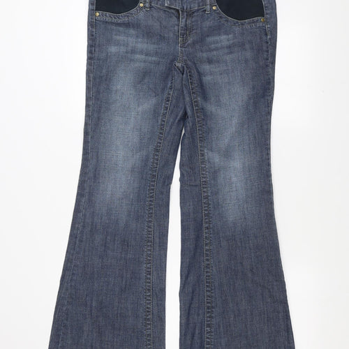 mamas & papas Womens Blue  Denim Bootcut Jeans Size 12 L32 in - Bootcut