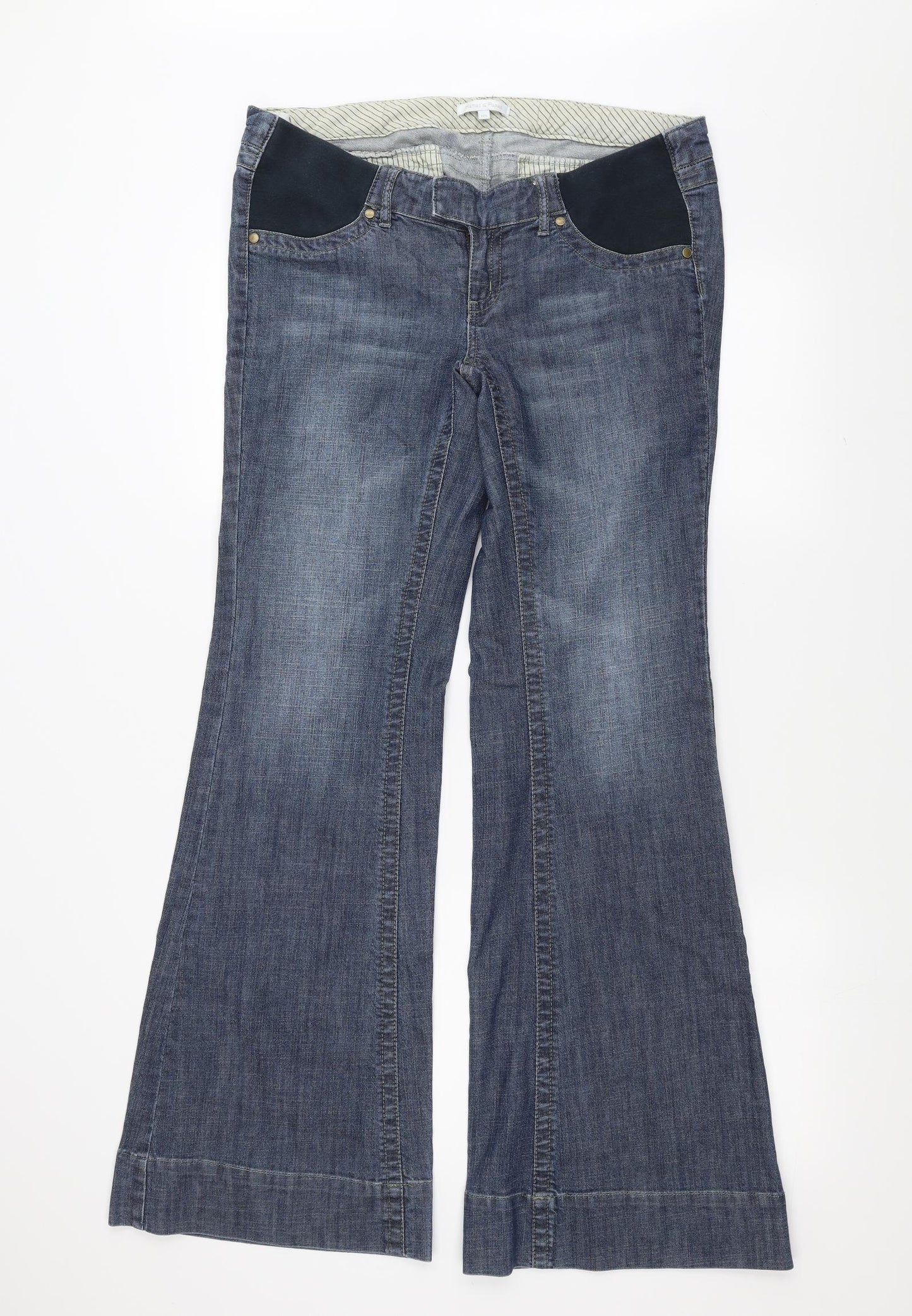 mamas & papas Womens Blue  Denim Bootcut Jeans Size 12 L32 in - Bootcut