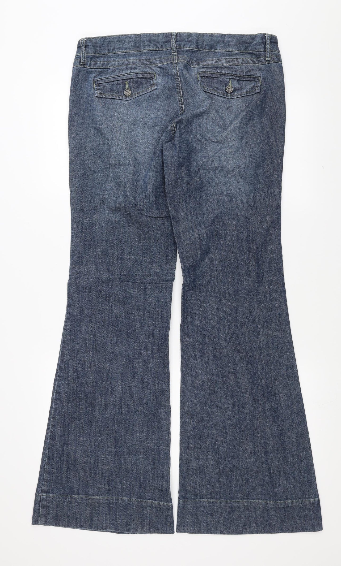 mamas & papas Womens Blue  Denim Bootcut Jeans Size 12 L32 in - Bootcut