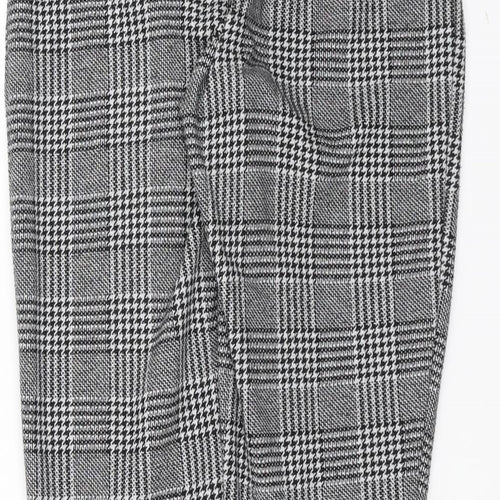 New Look Womens Black Herringbone  Trousers  Size 10 L28 in