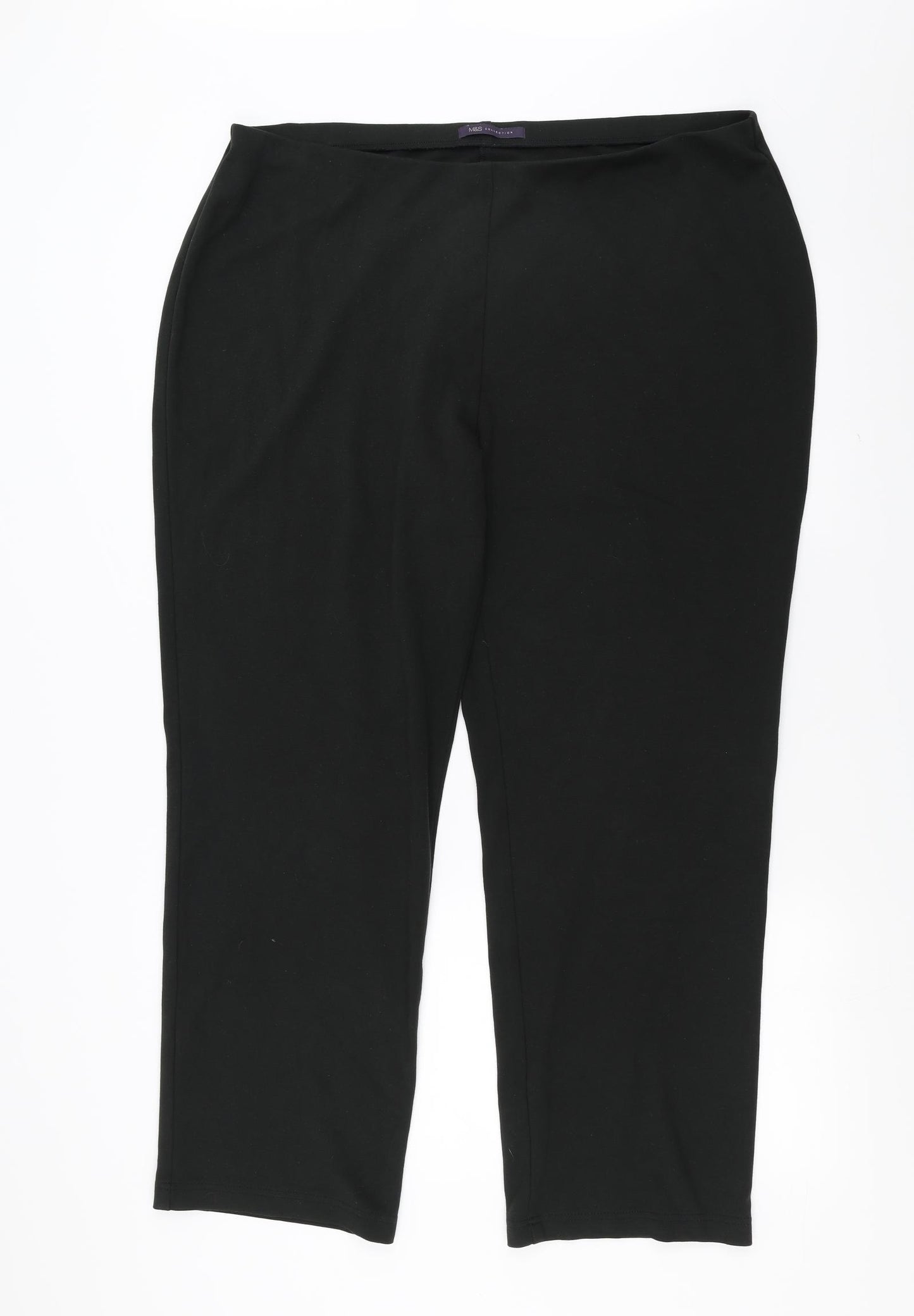 Marks and Spencer Womens Black   Trousers  Size 20 L30 in