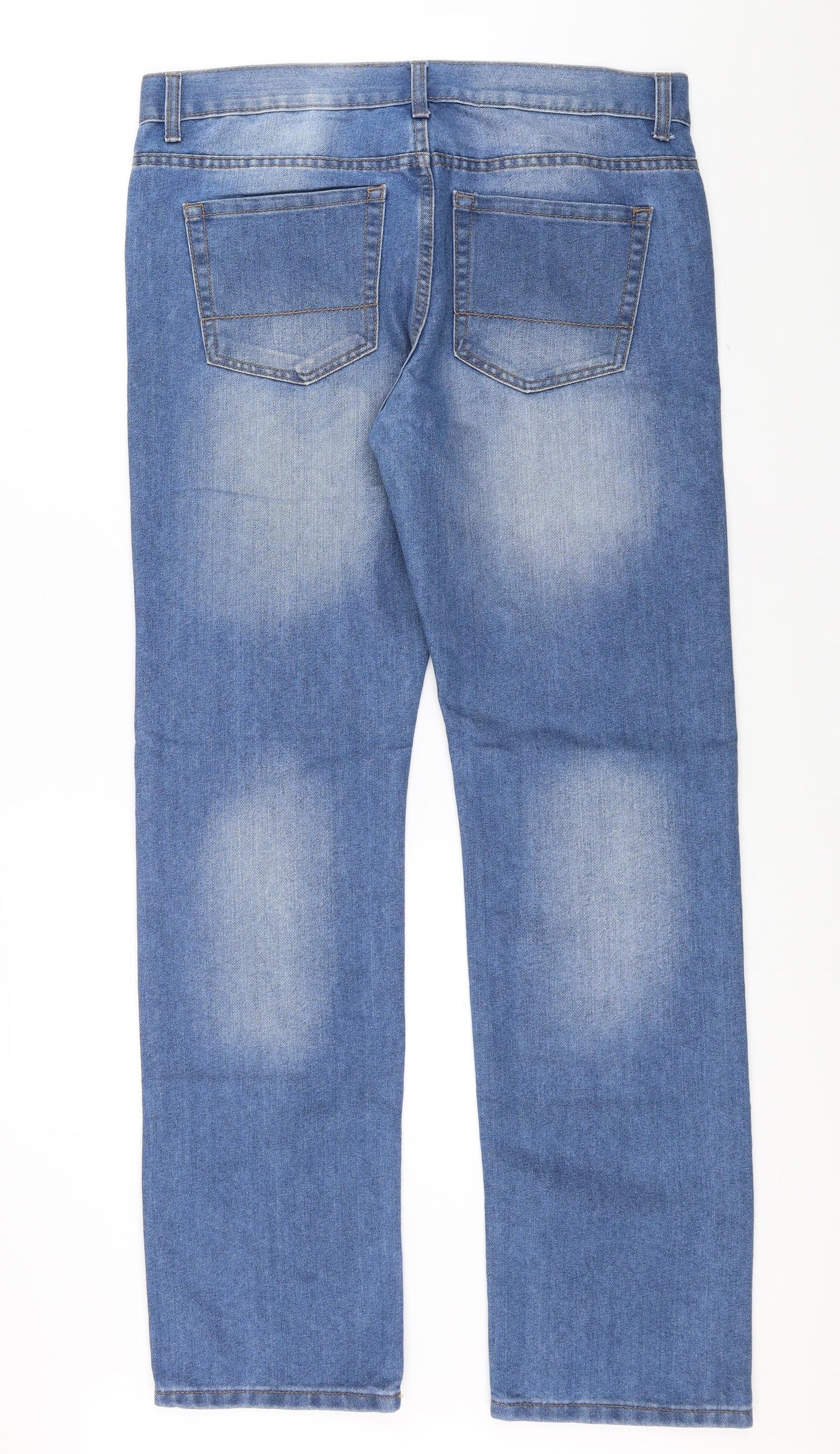 Primark Mens Blue  Denim Straight Jeans Size 34 in L34 in