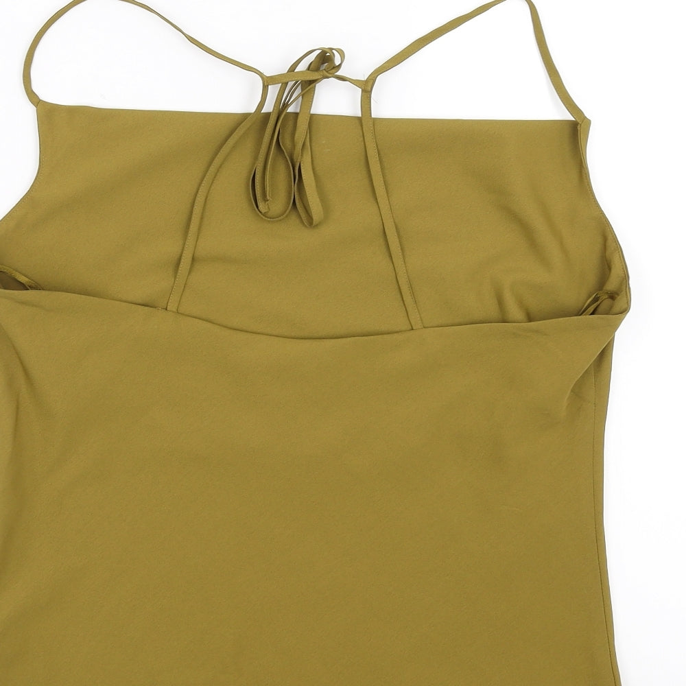 Topshop Womens Green   Camisole Blouse Size 10