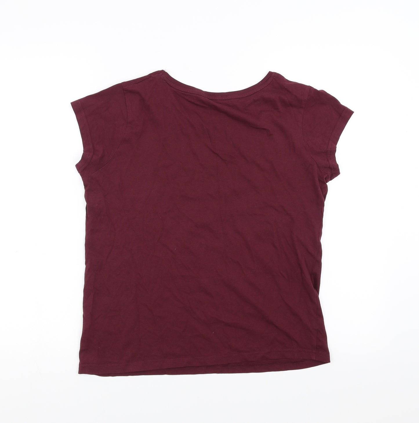George Womens Purple Solid  Top Pyjama Top Size 8  - follow me to the stars