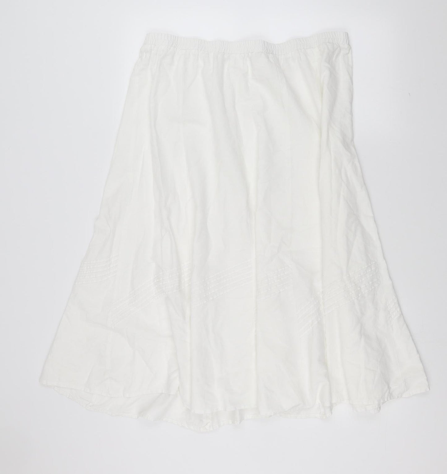 Anthology Womens White   A-Line Skirt Size 20