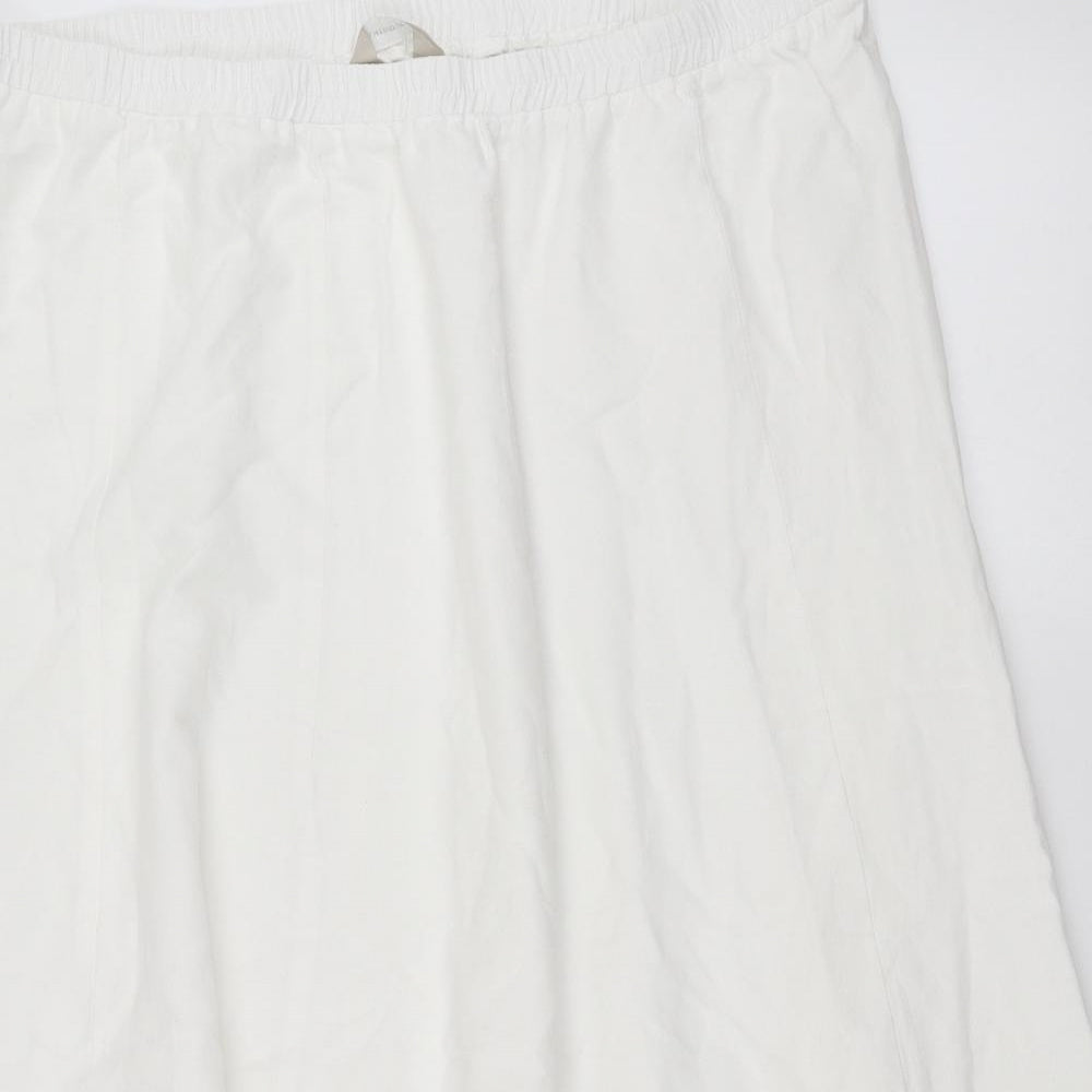 Anthology Womens White   A-Line Skirt Size 20
