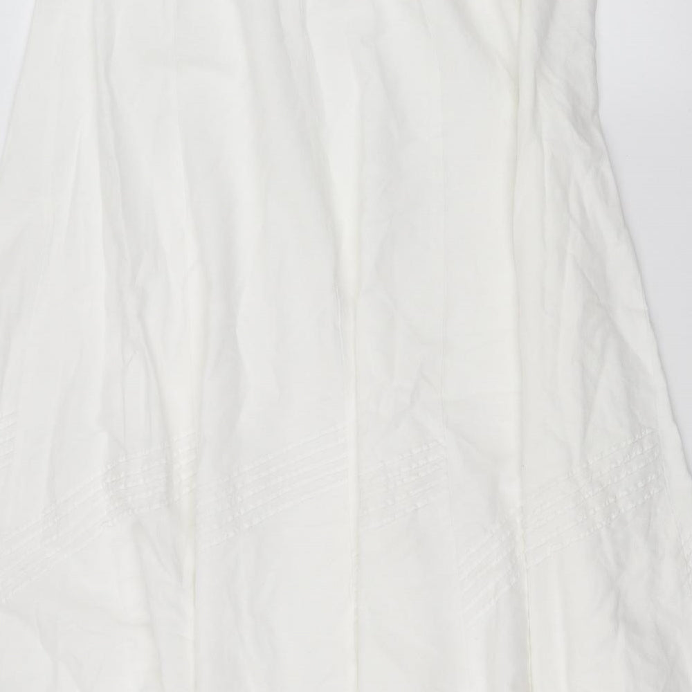 Anthology Womens White   A-Line Skirt Size 20