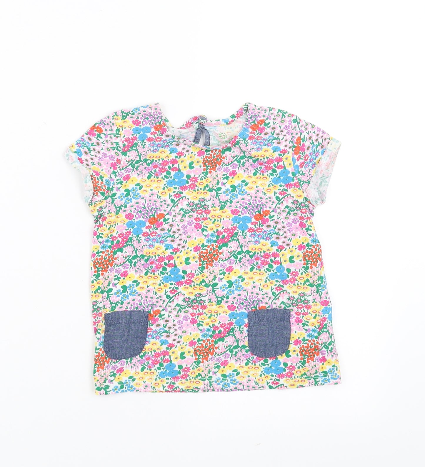 NEXT Girls Multicoloured Floral  Basic T-Shirt Size 4-5 Years