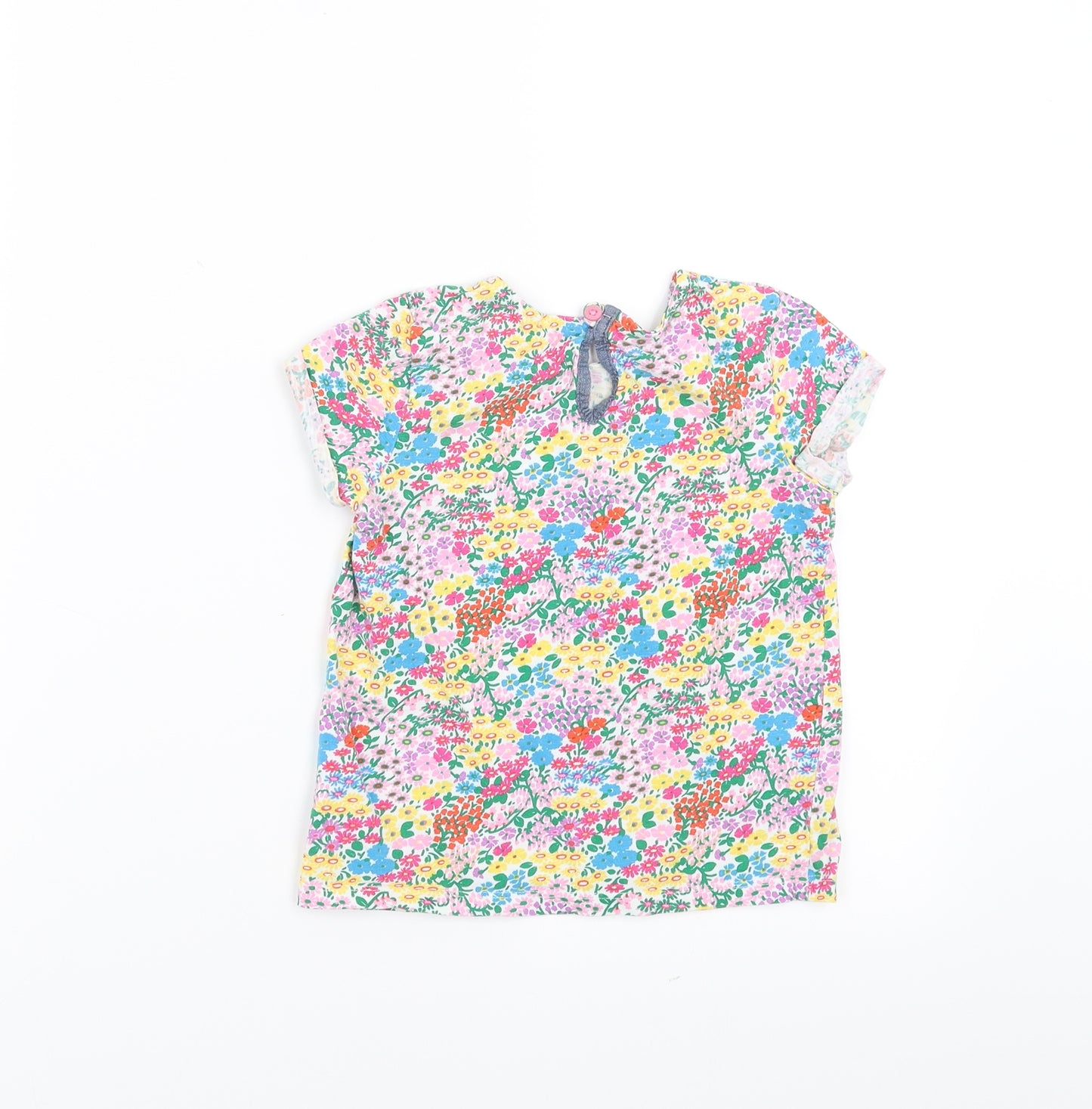 NEXT Girls Multicoloured Floral  Basic T-Shirt Size 4-5 Years