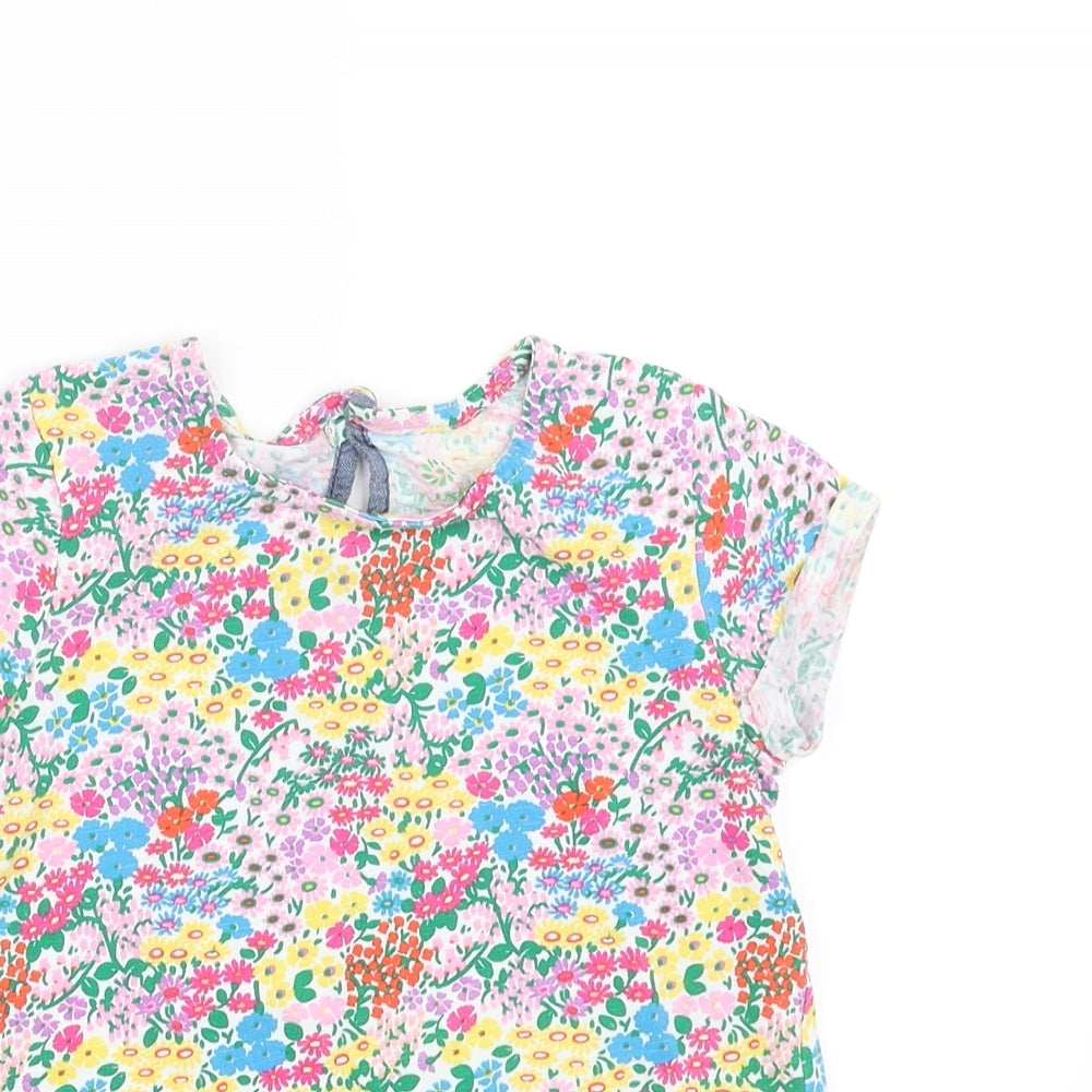 NEXT Girls Multicoloured Floral  Basic T-Shirt Size 4-5 Years