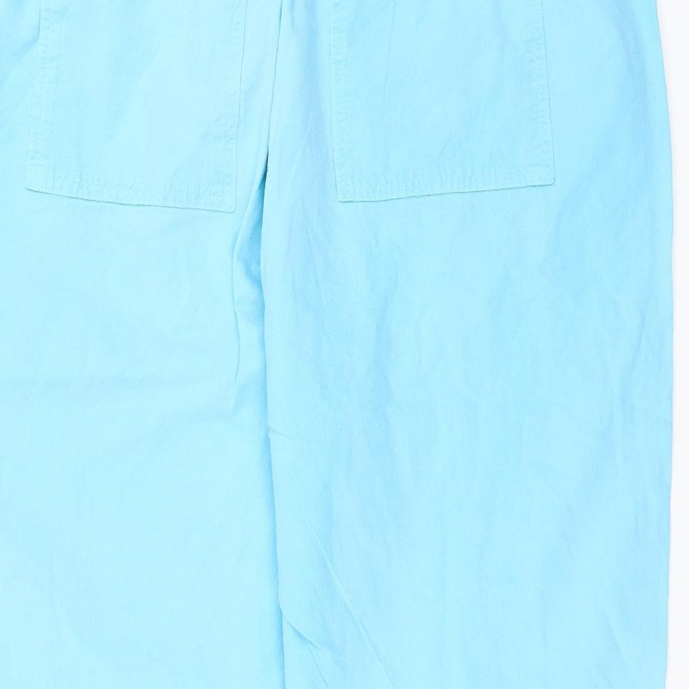 Yours Womens Blue   Cropped Trousers Size 20 L20 in