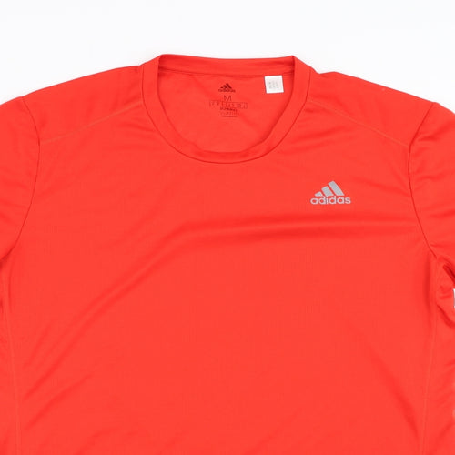 adidas Mens Red   Basic T-Shirt Size M  - climalite running