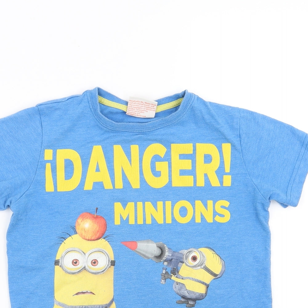 NEXT Boys Blue   Basic T-Shirt Size 6 Years  - minions