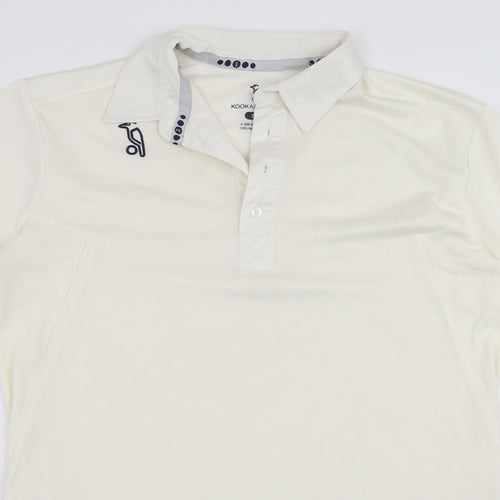 kookaburra Mens Ivory    Polo Size S