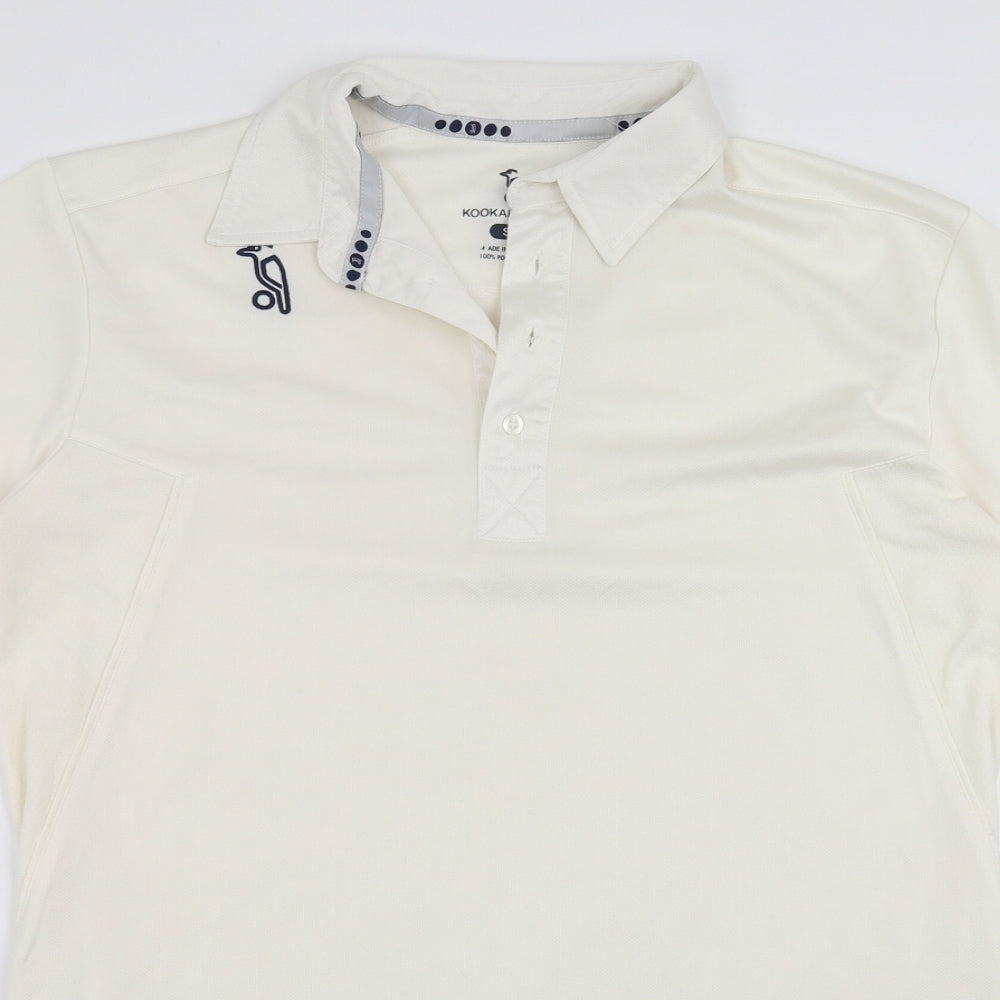 kookaburra Mens Ivory    Polo Size S