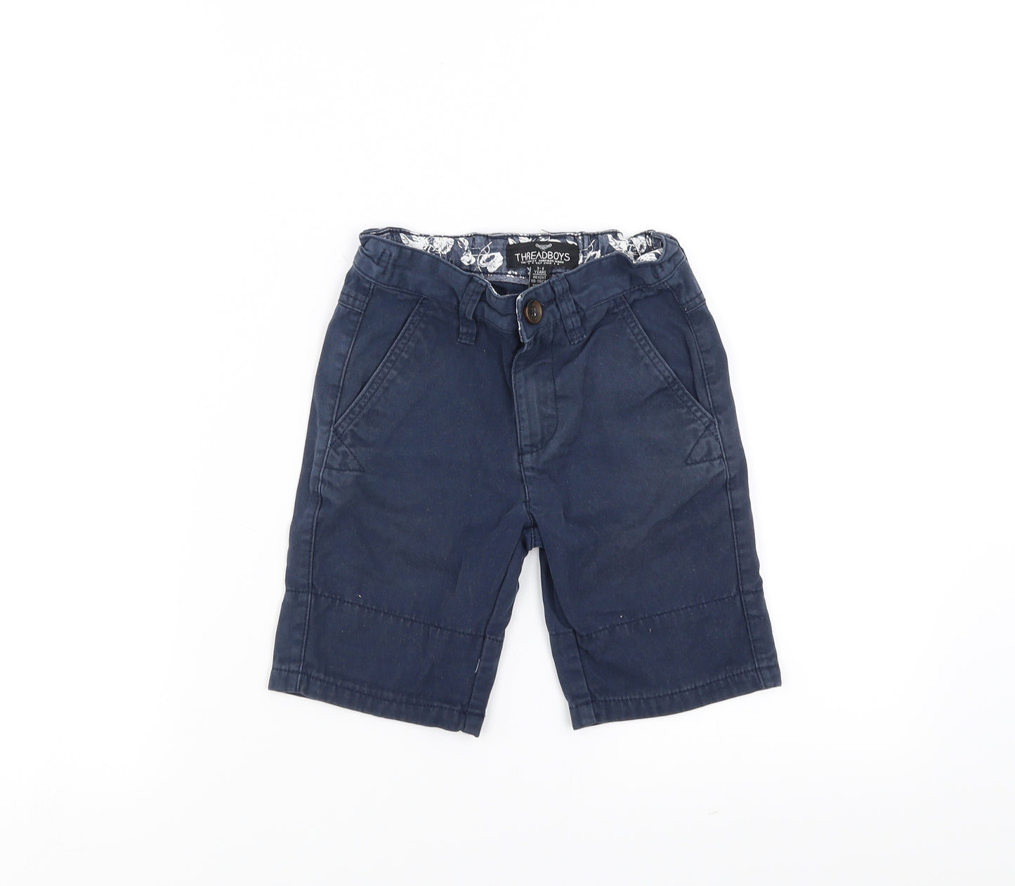 Threadboys Boys Blue   Bermuda Shorts Size 5-6 Years