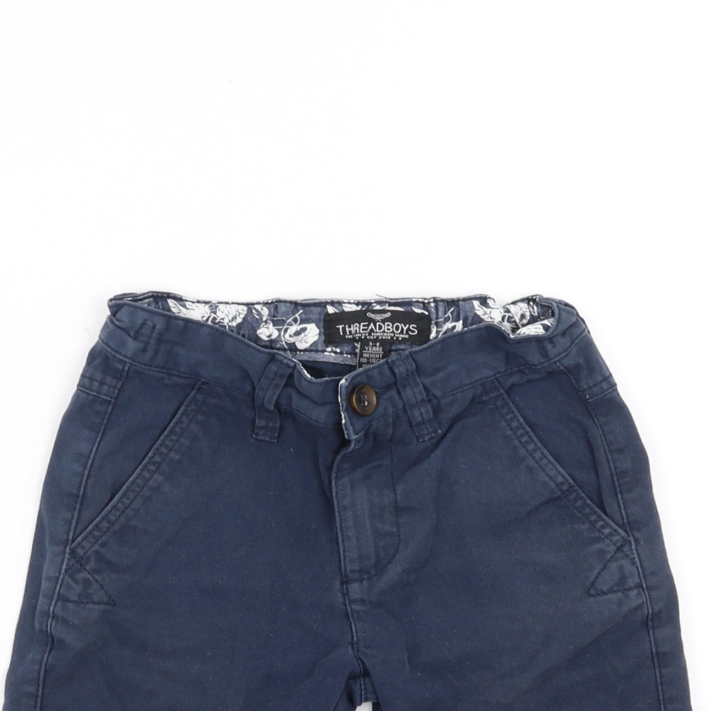 Threadboys Boys Blue   Bermuda Shorts Size 5-6 Years