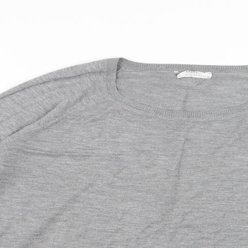 Zara Womens Grey   Pullover Jumper Size M