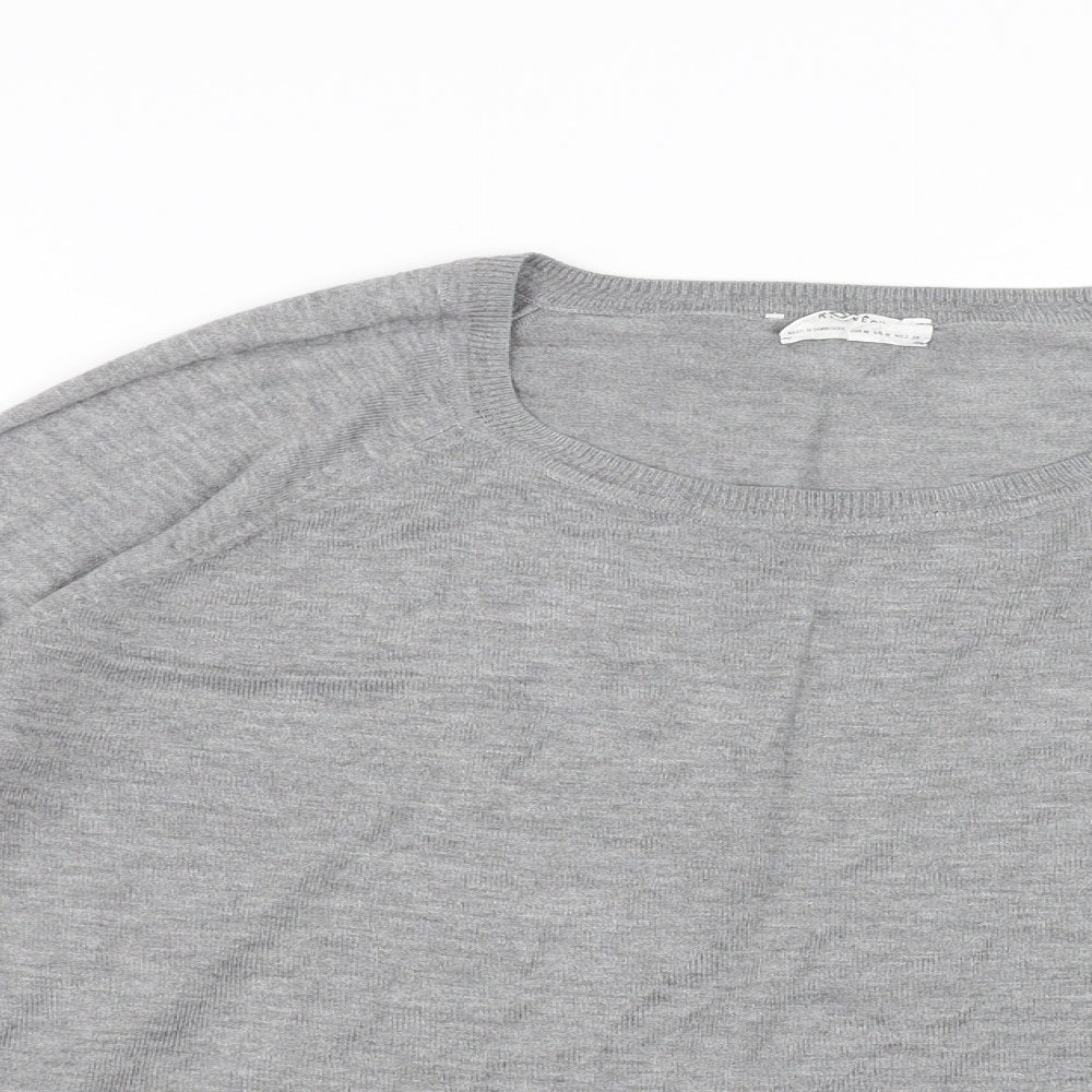 Zara Womens Grey   Pullover Jumper Size M