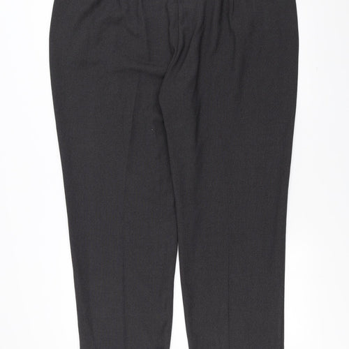 Marks and Spencer Womens Grey Striped  Trousers  Size 22 L30 in