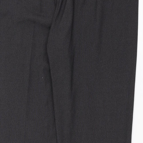 Marks and Spencer Womens Grey Striped  Trousers  Size 22 L30 in