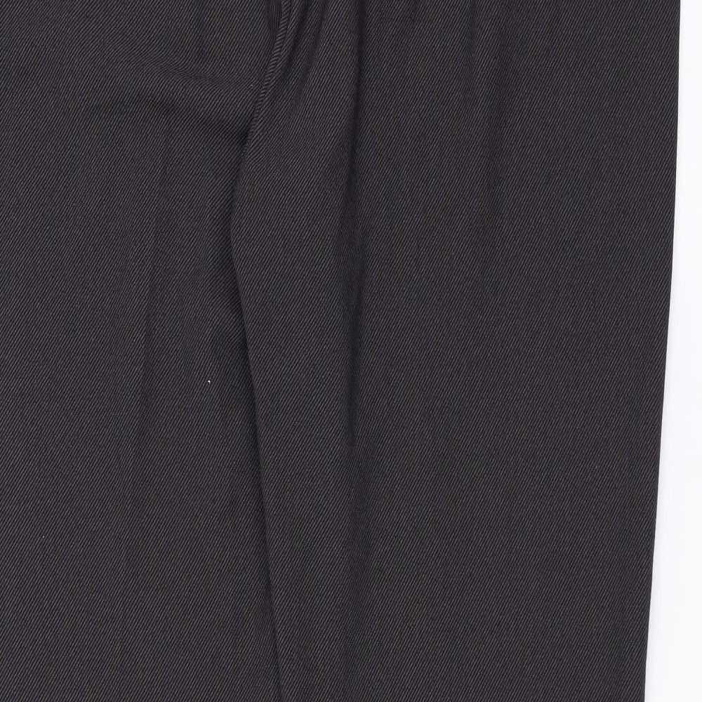Marks and Spencer Womens Grey Striped  Trousers  Size 22 L30 in