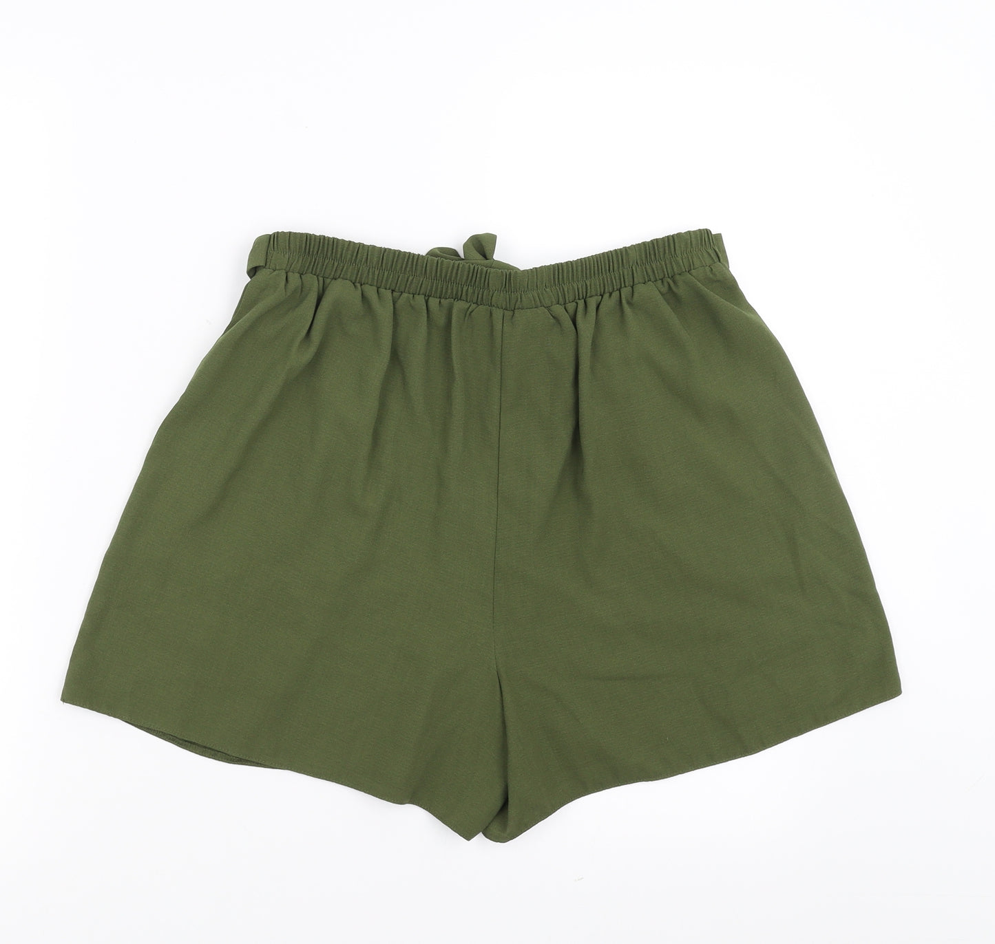 Dorothy Perkins Womens Green   Hot Pants Shorts Size 10 - Tie waist