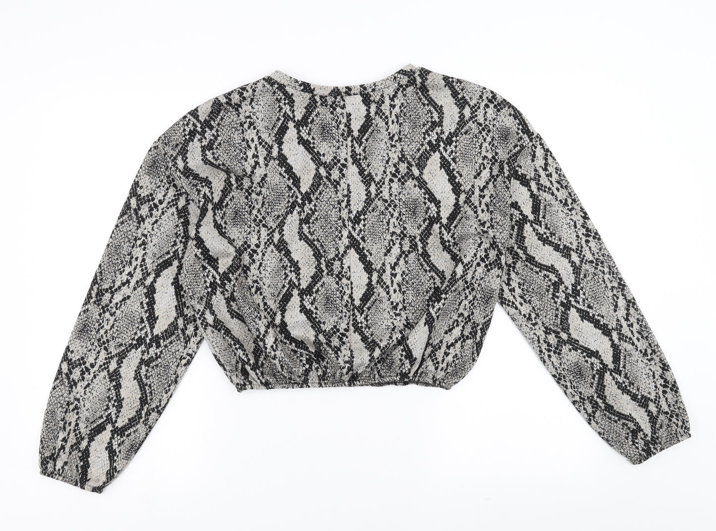 Zara Womens Beige Animal Print  Pullover Jumper Size S  - Snake Print