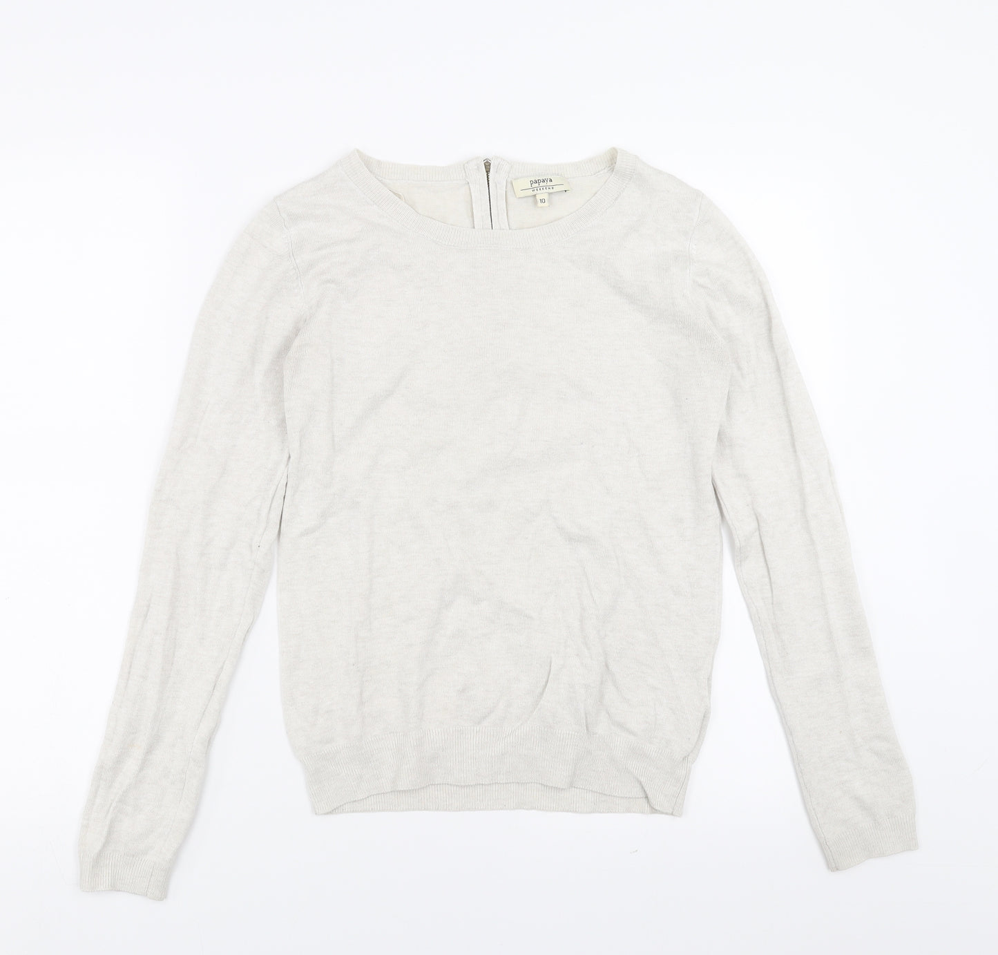 Papaya Womens Beige   Pullover Jumper Size 10
