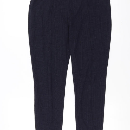 NEXT Womens Blue Houndstooth  Carrot Leggings Size 12 L32 in