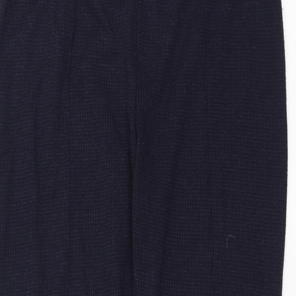 NEXT Womens Blue Houndstooth  Carrot Leggings Size 12 L32 in