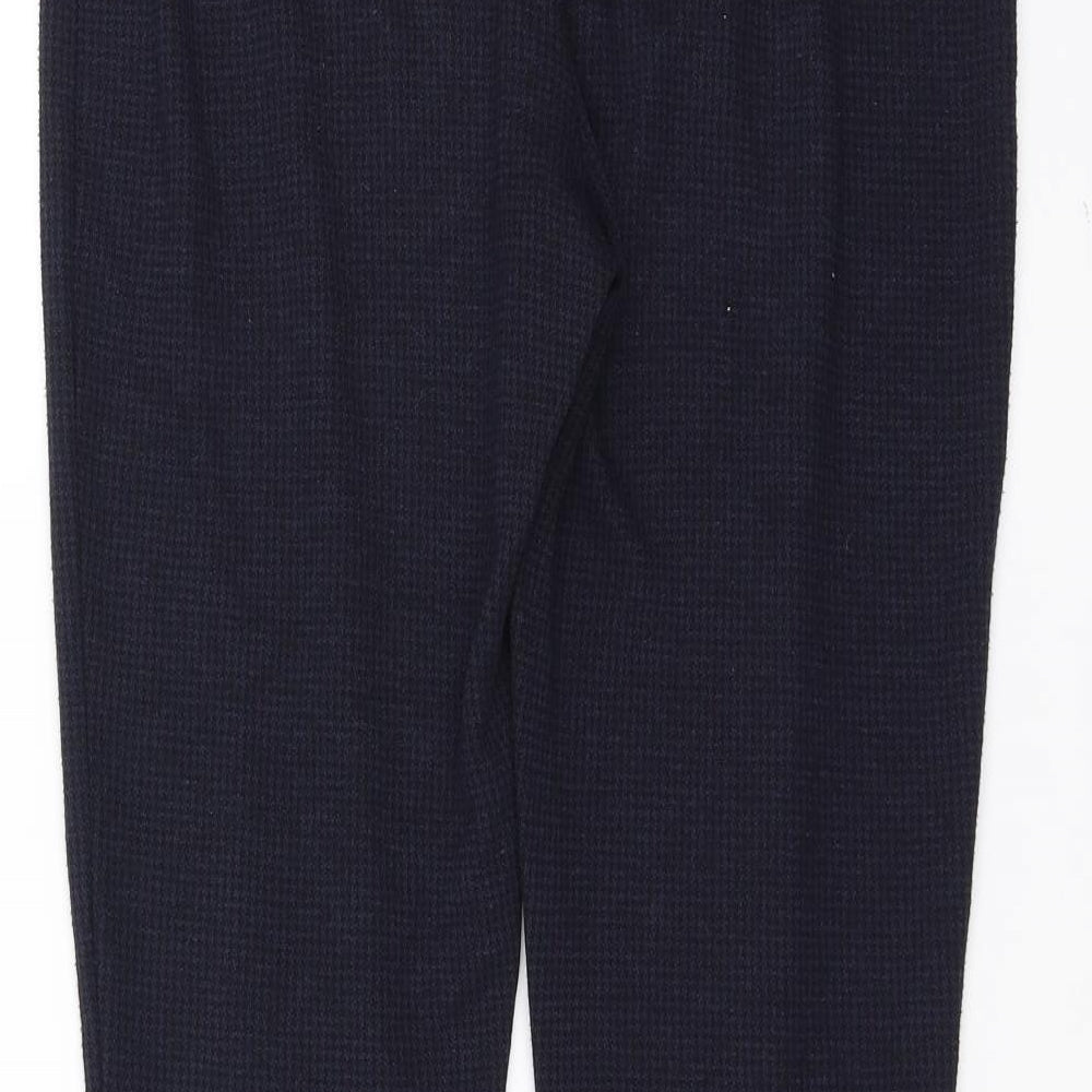 NEXT Womens Blue Houndstooth  Carrot Leggings Size 12 L32 in