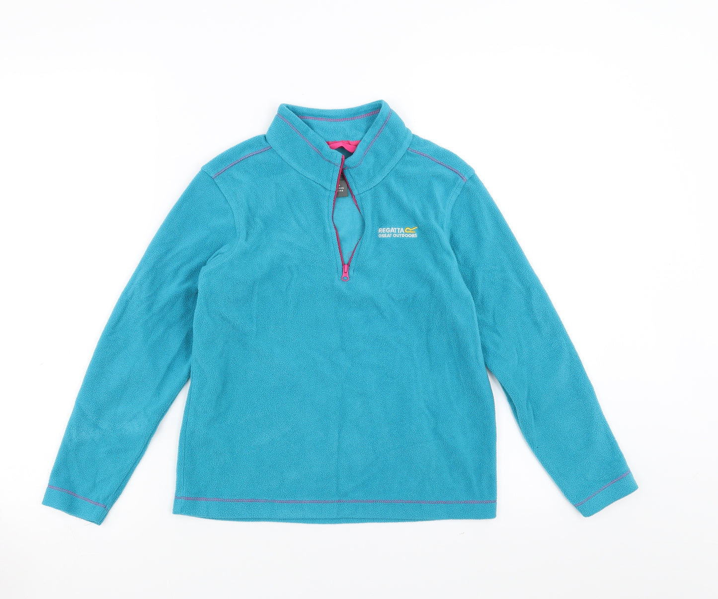 Regatta Girls Blue  Fleece Pullover Jumper Size 9-10 Years