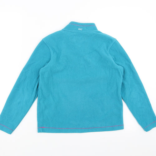 Regatta Girls Blue  Fleece Pullover Jumper Size 9-10 Years
