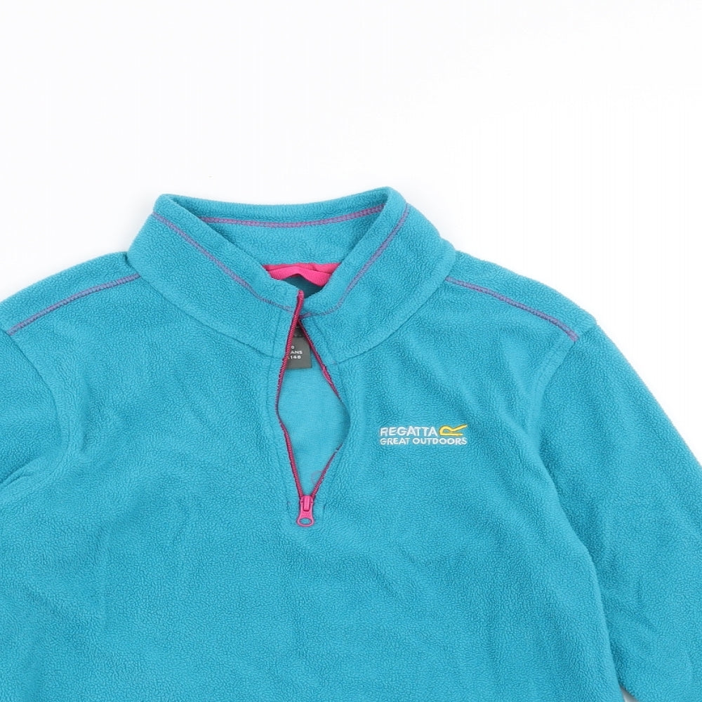 Regatta Girls Blue  Fleece Pullover Jumper Size 9-10 Years