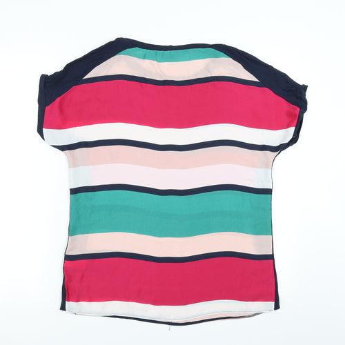 Soon Womens Multicoloured Striped  Basic Blouse Size 10