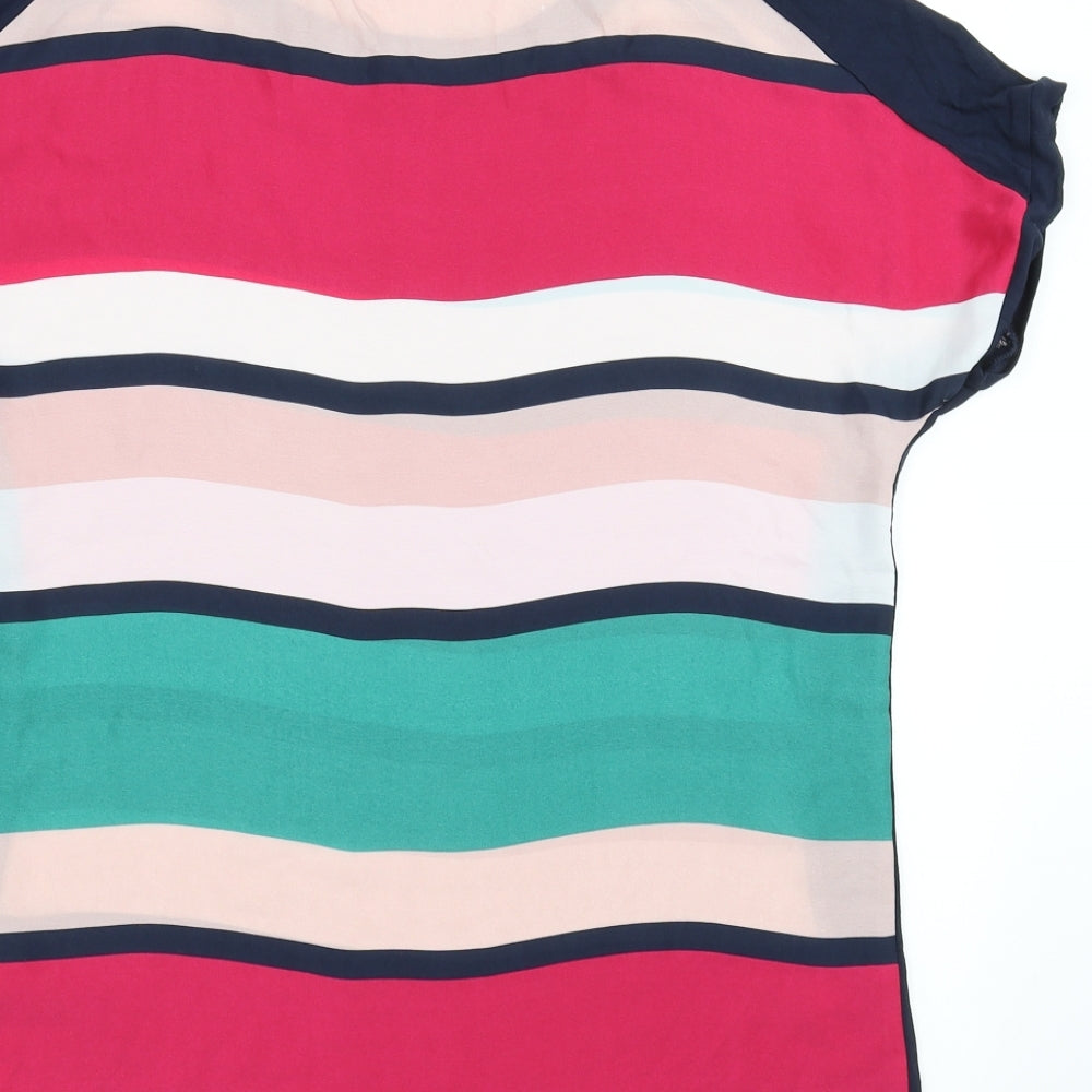 Soon Womens Multicoloured Striped  Basic Blouse Size 10