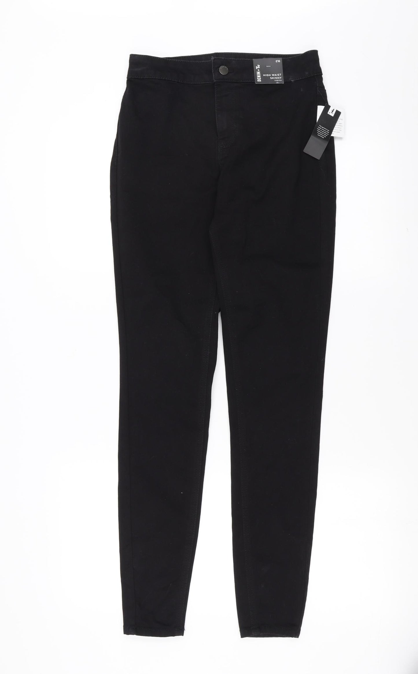Sainsburys  Womens Black  Denim Skinny Jeans Size 10 L29 in - high Waist