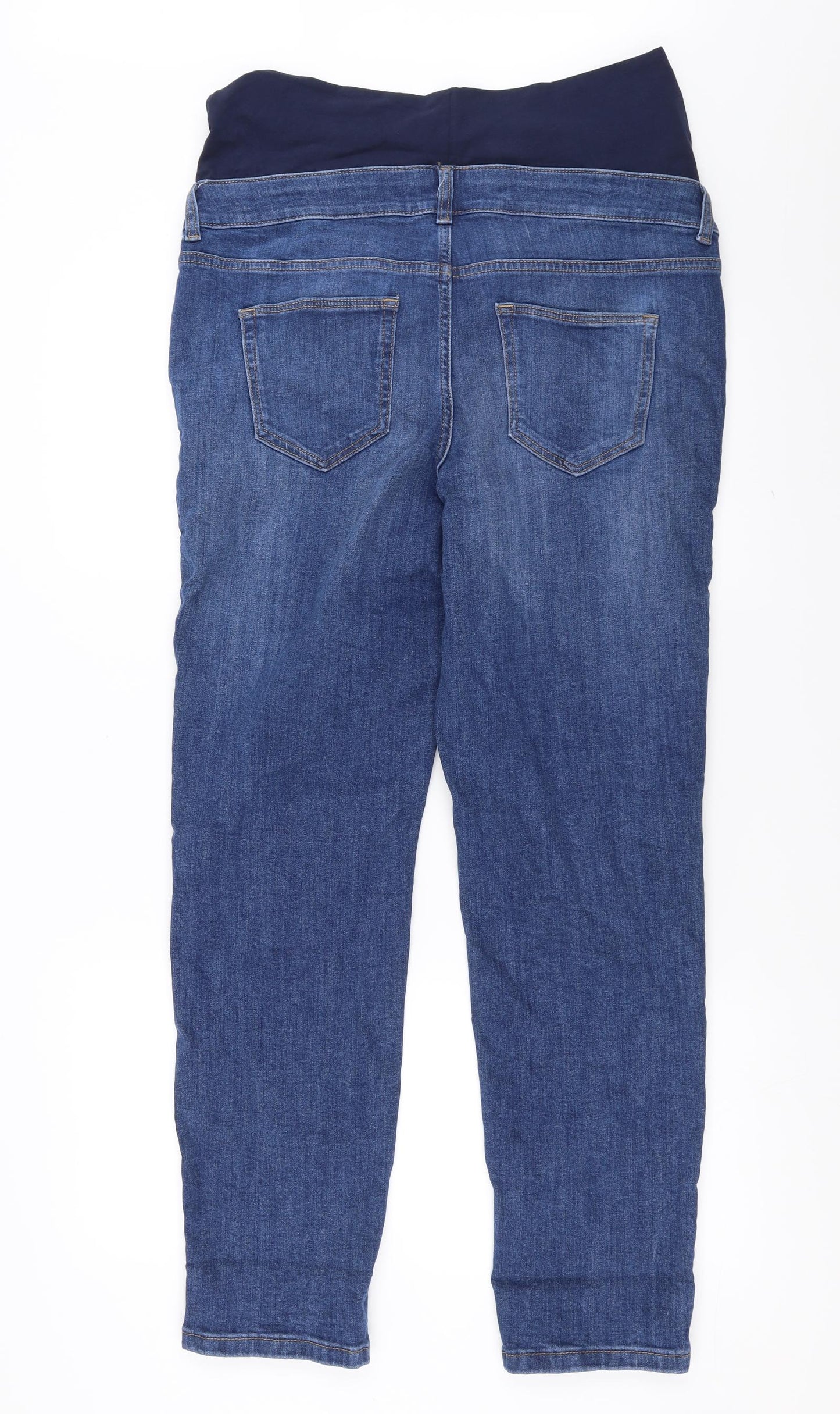 Sainsburys Womens Blue  Denim Straight Jeans Size 14 L29 in - Girlfriend Fit