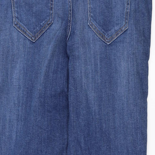 Sainsburys Womens Blue  Denim Straight Jeans Size 14 L29 in - Girlfriend Fit