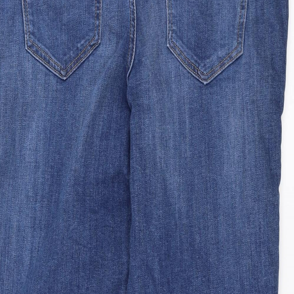 Sainsburys Womens Blue  Denim Straight Jeans Size 14 L29 in - Girlfriend Fit